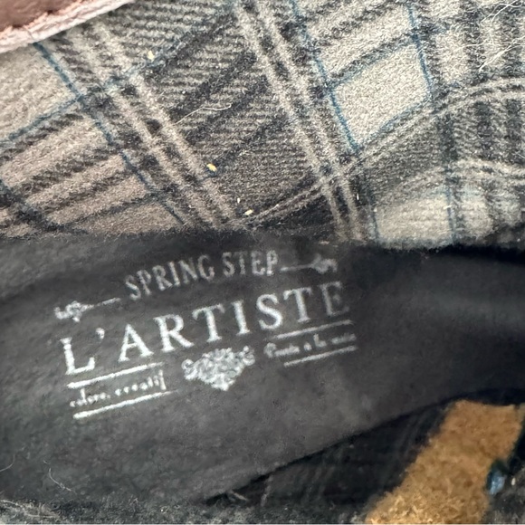 L’ARTISTE Spring Step Purple Turquoise Brown Tassle Western Ankle Boots Heels 38 - Picture 9 of 11